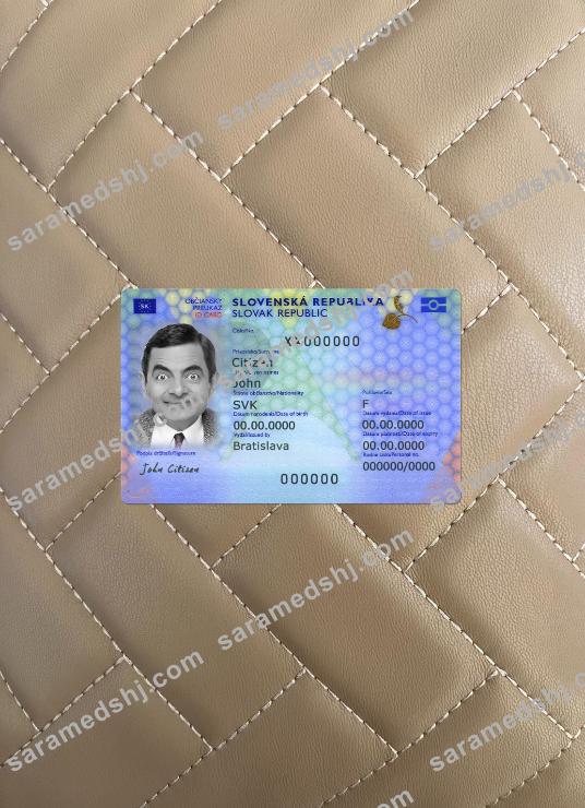 Slovakia ID card 2022-present photolook front